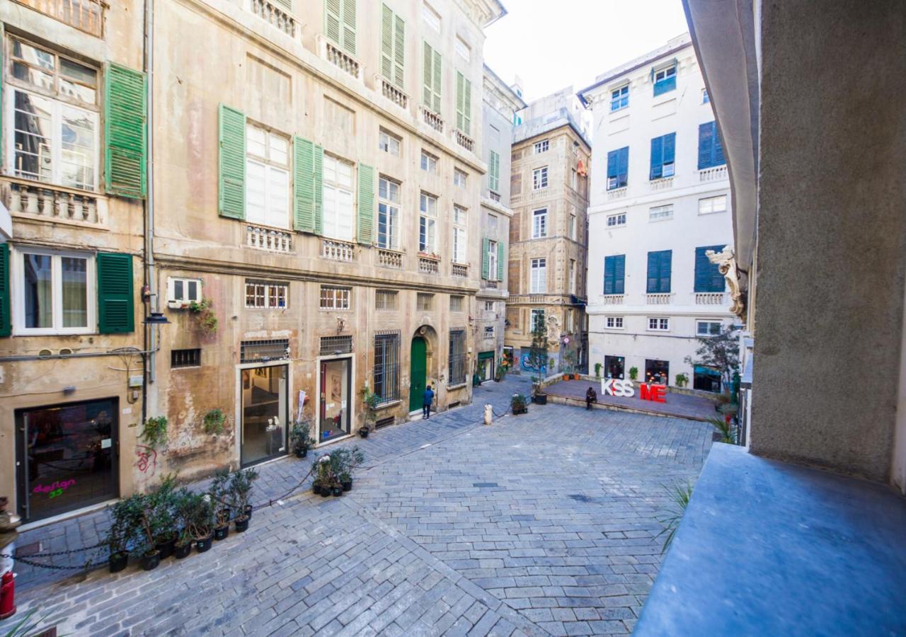 Elegante Loft In Centro Storico Acquario Apartamento Génova Exterior foto